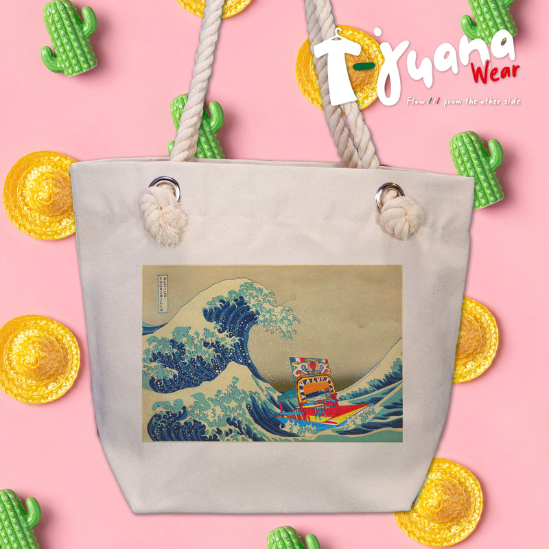 Tote Eco-bag - La Gran Ola De Xochimilco