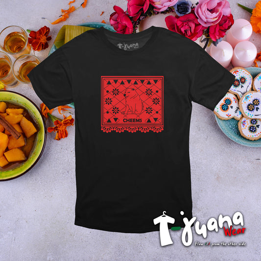 Papel Picado Cheems Rojo