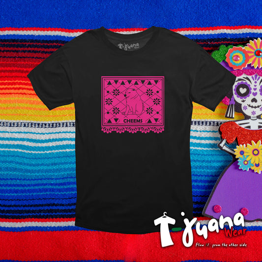 Papel Picado Cheems Rosa